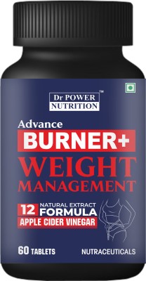 Dr Power Nutrition Belly FAT Burner Fast weight Loss Tablet Apple cider Garcinia Green tea 60(60 Tablets)