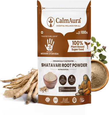 CalmAura Shatavari Root Powder | Women’s Wellness & Hormonal Balance(100 g)