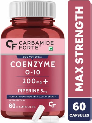 CARBAMIDE FORTE Coenzyme Q10 (CoQ10) 200mg Good Health Capsule with Piperine 5mg(60 Capsules)