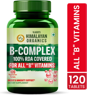 Vlado's Himalayan Organics B- Complex Supplement to Support Cognitive Health - 120 Veg Tablets(120 Tablets)