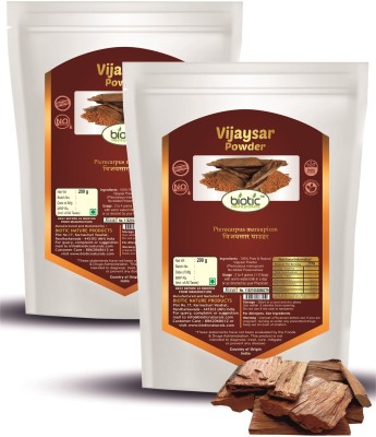 biotic Vijaysar Powder (Pterocarpus Marsupium) for Diabetes - 400gm (Pack of 2)(2 x 200 g)