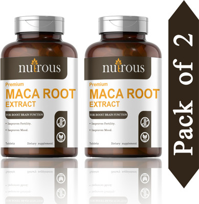 Nutrous Maca Root Tablets Enriched with Maca Root Extract (H209)(2 x 60 Tablets)