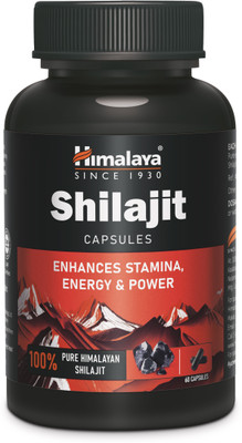 HIMALAYA Shilajit Capsule|For Stamina, Energy & Power|Supports Healthy Testosterone Level(60 Capsules)