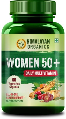 Himalayan Organics Women 50 Plus Supplement | Daily Multivitamin | All-in-One Health Support(60 Capsules)
