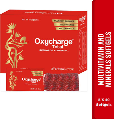 Oxycharge Multivitamin Multimineral for Women & Men Capsule Softgel 50(Pack of 5)(5 x 10 Capsules)