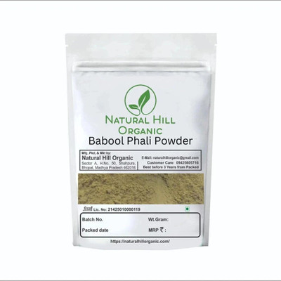 NATURAL HILL ORGANIC Babool Phali Powder 150G For Oral Health Chemical Free(150 g)