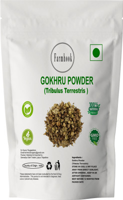 Farmhook Gokhru Powder | Tribulis Terrestris | Gokshura | Improves Muscle Growth(250 g)