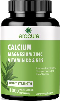 EraCure Calcium, Magnesium, Zinc, D3 & B12 Tablets (K95)(60 Tablets)