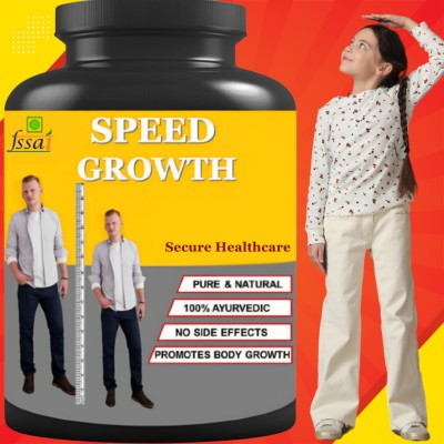 Secure Healthcare Speed Growth, Increase Body Strength, Growth Your Height, Capsule, Pack of 1(30 Capsules)