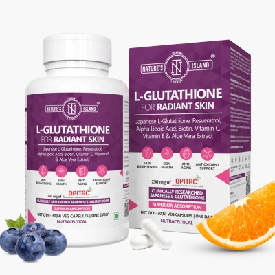 Nature's island L-Glutathione 30 Veg Capsules(30 No)