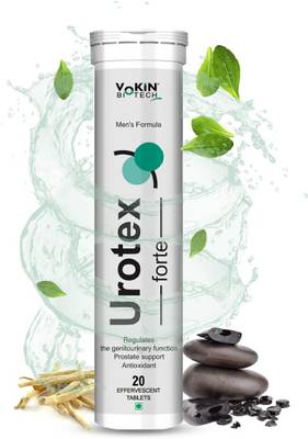 Vokin Biotech Urotex Forte Testosterone Booster for Mens Effervescent Water Soluble