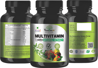 VEDA MAXX Multivitamin with Ginseng Extract Capsule Supplement -1(600 mg)