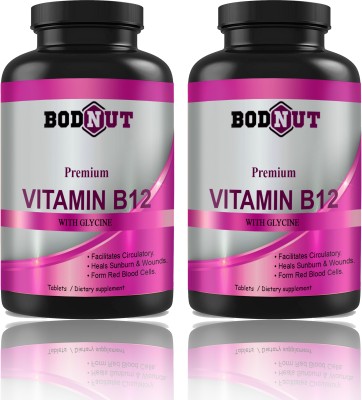 Bodnut Plant Based Vitamin B12 Tablets (S272)(2 x 60 Tablets)