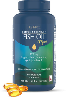 GNC Triple Strength Fish Oil Mini SoftGel(240 No)