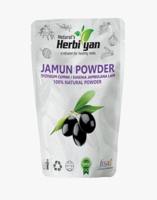 Natural's Herbiyan Jamun/Blackberry Seeds Powder for Eating|Drink|Heart|Diabetes|Weight Loss|Skin(100 g)