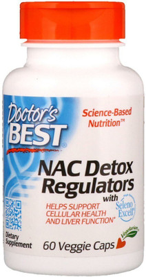 Doctor's Best NAC Detox Regulators, 60 Veggie Caps(60 No)