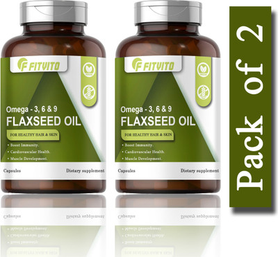 Fitvito Flaxseed extract Capsules Omega 369 (H197)(120 Capsules)
