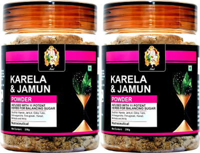 Sai Herbals Karela,Jamun Diabetic Detox Powder Supplement Regulate Sugar Management(2 x 250 g)