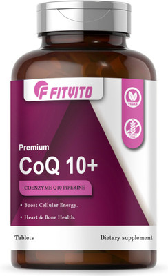 Fitvito 120mg Coenzyme Q10 Tablets with Piperine (S98)(60 Tablets)