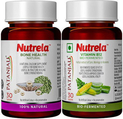 NUTRELA Combo Bone Health + B12 Multivitamin Capsules(2 x 30 Capsules)