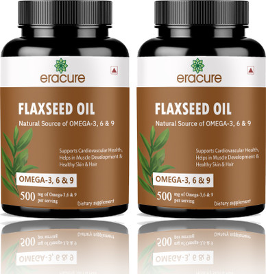 EraCure Flaxseed extract Capsules Omega 369 (K197)(120 Capsules)