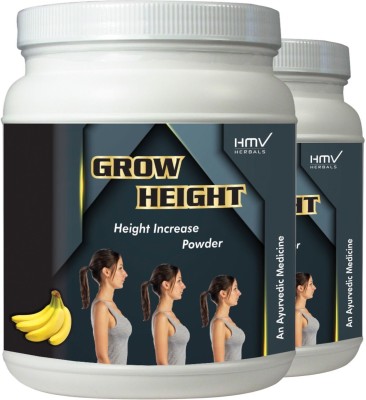 HMV Herbals Grow Height- Height Growth Herbal Powder (Banana Flavor)(2 x 0.1 kg)