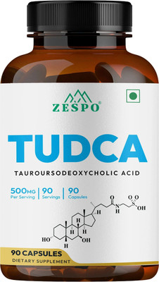 ZESPO TUDCA 500mg Tauroursodeoxycholic Acid Supplement Digestion & Detox 90Capsules(90 Capsules)