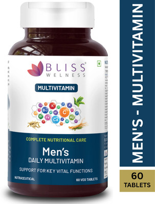 Bliss Welness Men's Daily Multivitamin(60 Tablets)