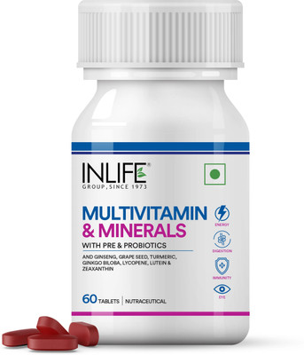 INLIFE Multivitamin and Minerals Supplement With Biotin for Men & Women(60 No)