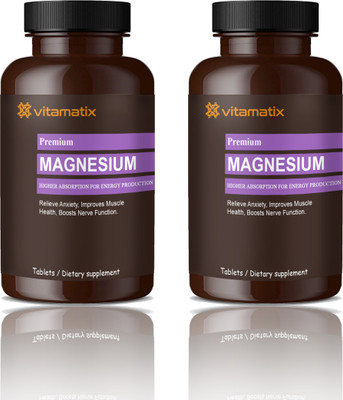 Vitamatix Chelated Magnesium Glycinate Citrate Tablets (S257)(2 x 60 Tablets)
