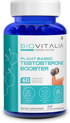 BIOVITALIA Testosterone Booster For Strength, Stamina & Muscle Growth & Well-Being(60 Capsules)