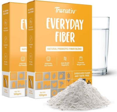 TruNativ Everyday Fiber, Bloating,Gas,Constipation & Acidity Relief, Unflavoured(2 x 100 g)