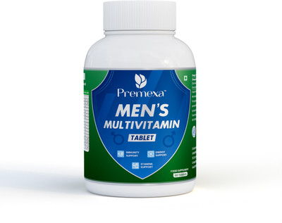 PREMEXA Men's Multivitamin | Immunity | Energy | Focus(60 Tablets)