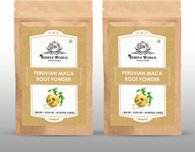 THE SIMPLY WORLD premium Peruvian Maca Root Powder | Natural Energy Booster & Hormone Balancer(2 x 100 g)