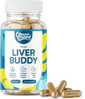 OrganicSupp Liver Buddy Powerful Liver Detox for Strengthen & Improve Liver Function(60 Capsules)