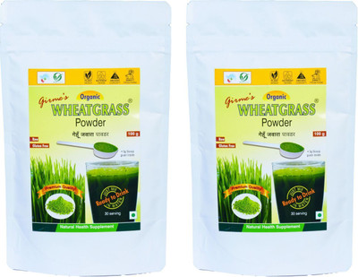Girme's Wheatgrass Powder 100g Pouch - Pack of 2(2 x 100 g)