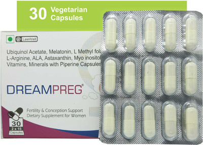 dreampreg Female Fertility Support Supplement with CoQ10 and minerals(30 Capsules)