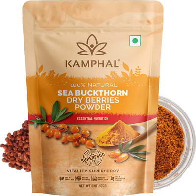 Kamphal Sea Buckthorn Berry Powder 100 gm Rich in Fiber, Omegas, Vitamin C and E(100 g)