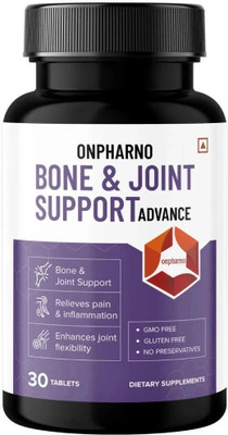 ONPHARNO Bone And Joint Support Advance - Native Collgen II, Calcium Citrate Malate etc.(30 Tablets)