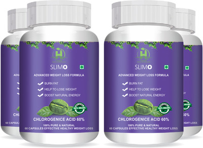 Healthy Nutrition Slimo Advanced Weight Loss Formula | Fat Burner for Men & Women(4 x 60 Capsules)