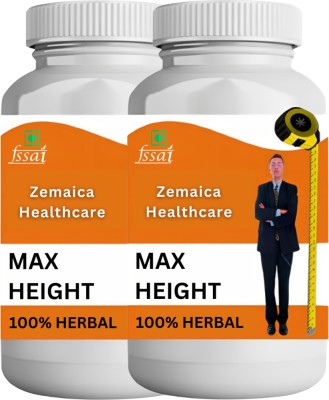Zemaica Healthcare Max Height Natural & Ayurvedic Supplement Banana Flavor Pack of 2(2 x 100 g)