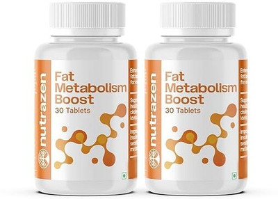 Nutrazen Fat Metabolism Boost Plant Based Supplement for Fat loss(2 x 30 Tablets)
