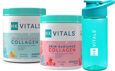 HEALTHKART Skin Radiance Collagen Supplement with Biotin with Sipper(3 x 66.67 g)