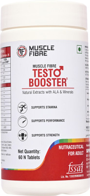 Muscle Fibre Testo Booster for Men | Supports Stamina, Performance, Strength(60 Tablets)