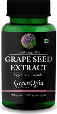 GreenOpia Grape Seed Extract Vegan Capsules 500mg(60 Capsules)