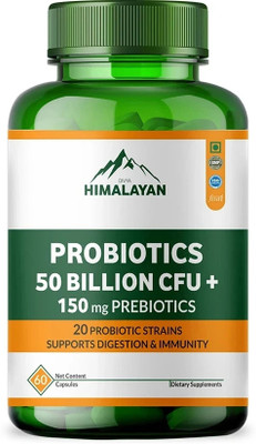 Divya Himalayan Probiotics 50 Billion CFU Supplement for Improved Digestion and Boosted Immunity(60 Capsules)