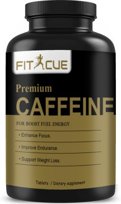 Fitcue Caffeine 200mg Supports Focus, Energy, Endurance Tablets (H47)(30 Tablets)