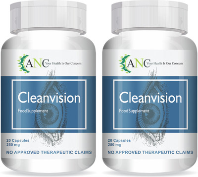 ANC CleanVision With Lutein & Zeaxanthin Protects from Blue Light Improves Pack of 2(20 Capsules)