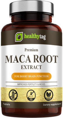 Healthy Tag Maca Root Tablets Enriched with Maca Root Extract (D115)(60 Tablets)