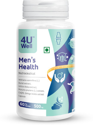4UWell Men’s Health Supplement | Stamina, Immunity & Energy Support | 60 Capsules(500 mg)